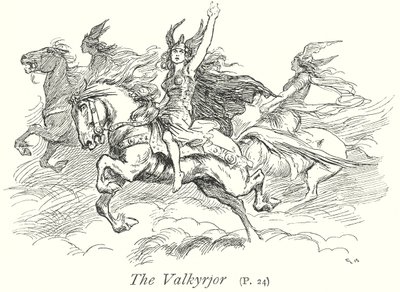 The Valkyries by Gordon Frederick (after) Browne