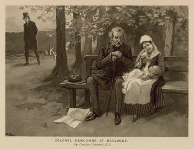 Illustration for The Newcomes by Thackeray by Gordon Frederick Browne