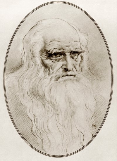 Leonardo di ser Piero da Vinci, from Living Biographies of Great Painters by Gordon Ross
