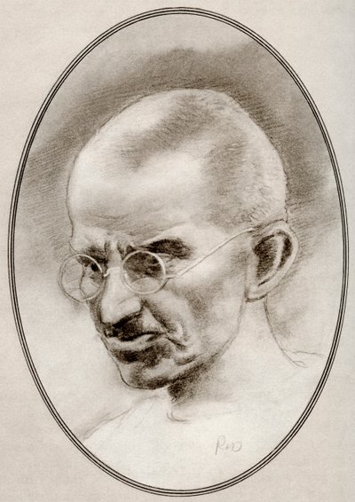 Mohandas Karamchand Gandhi, from Living Biographies of Religious Leaders by Gordon Ross