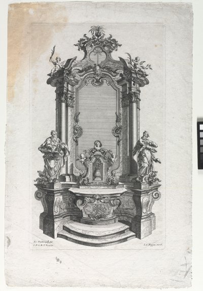 Model for Altar for Woodcarvers by Gottfried Bernhard Götz