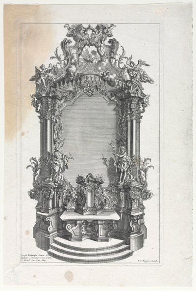 Model for Altar for Woodcarvers by Gottfried Bernhard Götz