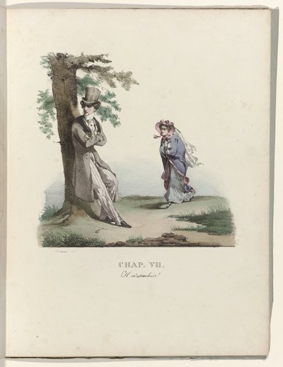 The Birth of a Milliner, 1828: Chapter VII: He Was Waiting for Me! by Gottfried Engelmann