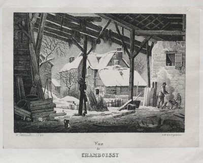 View of Chamboissy by Gottfried or Godefroy Engelmann