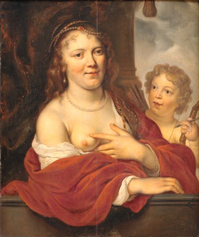 A Lady and Her Child as Venus and Cupid by Govert Flinck