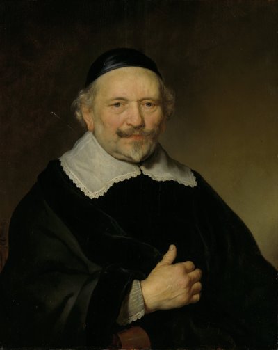 Portrait of a Man, thought to be Augustijn Wtenbogaert (1577-1655) by Govert Flinck