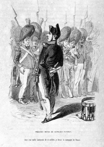 Jerome Paturot as Napoleon with the ambition to conquer Russia. In 