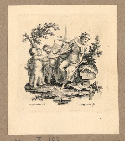 A Woman is Unmasked by Gravelot