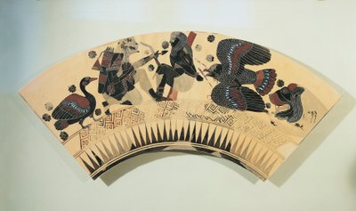 Fragment of a vase, depicting Heracles setting free Prometheus from his torment by eagle by Greek School