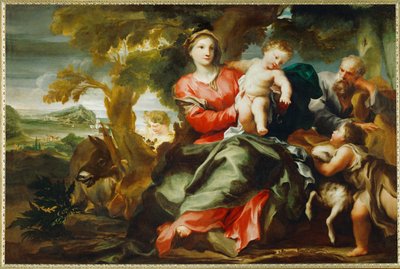 Rest of the Holy Family on the Return from Egypt by Gregorio de Ferrari
