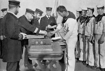 Pay Day on Board HMS Royal Sovereign by Gregory and Co