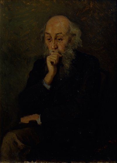 Portrait of the artist Nikolai Ge by Grigori Grigoryevich Myasoedov