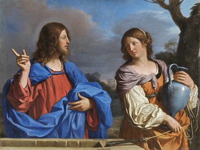 Christ and the Woman of Samaria at the Well by Guercino