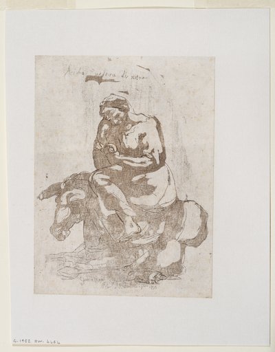 Sloth Seated on a Donkey, c.1793 by Guido (after) Reni