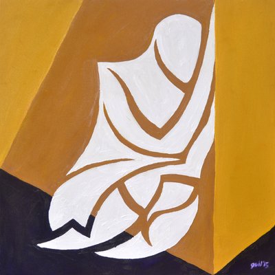 Study for Figure Against The Wall, 2015 by Guilherme Pontes