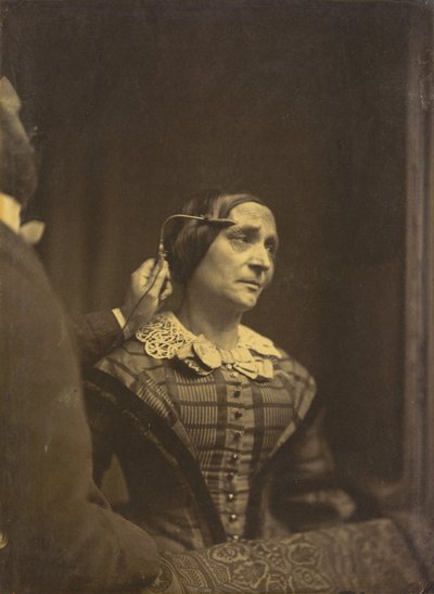 Attention, Attentive Gaze (Left); Painful Attention (Right), 1854-1856, Printed 1862 by Guillaume-Benjamin-Armand Duchenne de Boulogne