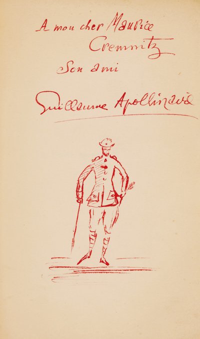 Inscription to Maurice Cremnitz from 