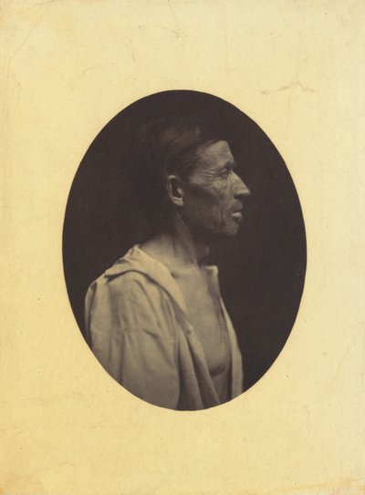 A Portrait, Seen in Profile, of a Man 42 Years Old, Stupefied by the Abuse of Alcohol; His Nose is Aquiline by Guillaume Benjamin Amant Duchenne