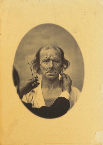 Dissatisfaction, Somber Thoughts (left); Reflection (right) by Guillaume Benjamin Amant Duchenne