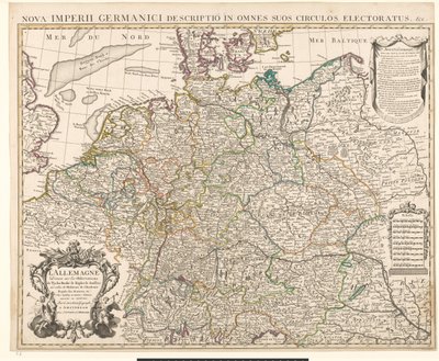 Map of Germany by Guillaume Delisle
