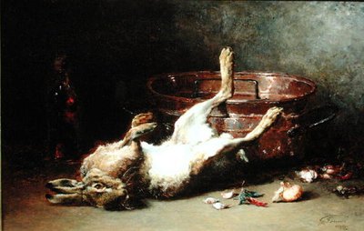 Still Life with a Hare and a Cauldron, 1886 by Guillaume Romain Fouace