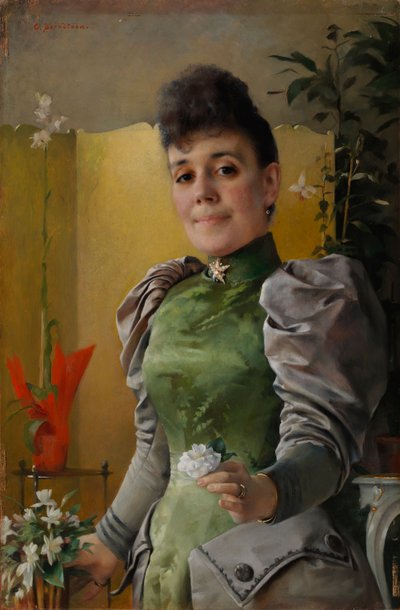 Portrait Mrs Maria von Wahlberg (née Sinebrychoff) by Gunnar Berndtson