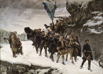 Bringing Home the Body of King Charles XII of Sweden by Gustaf Cederström