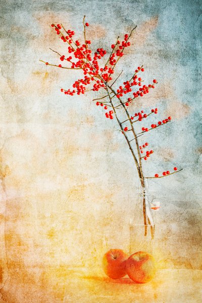 Red Berries and Apples by Gustav Davidsson