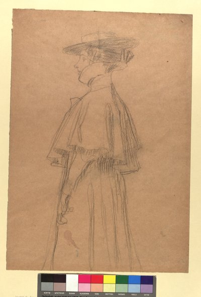 Lady with Hat and Coat by Gustav Klimt