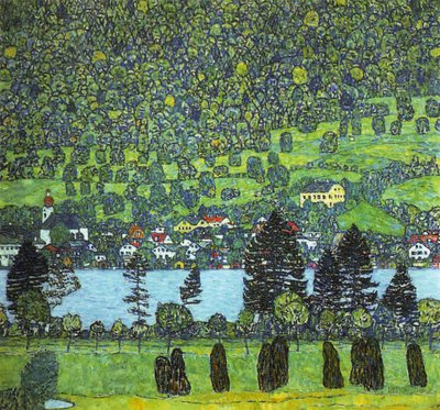 Unterach at the Altersee, 1916 by Gustav Klimt