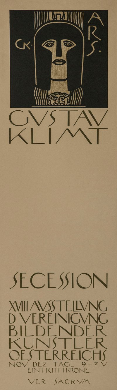 Poster for the Eighteenth Vienna Secession Exhibition by Gustav Klimt