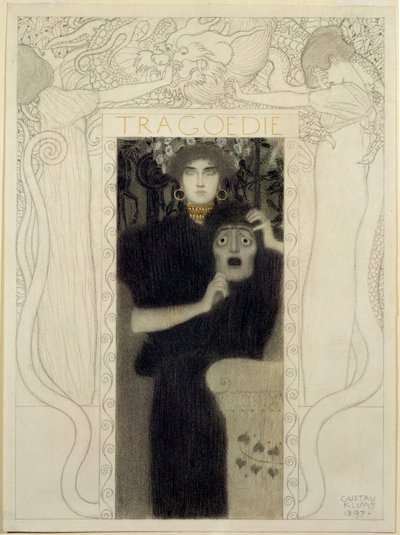 Tragedy. Study for the Allegory of Tragedy by Gustav Klimt