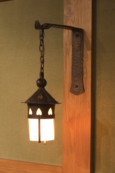 Pair of sconces by Gustav Stickley