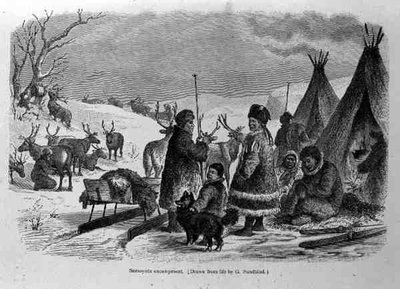 Samoyede Encampment, from The History of Mankind by Prof. Friedrich Rayzel by Gustav after Sundblad