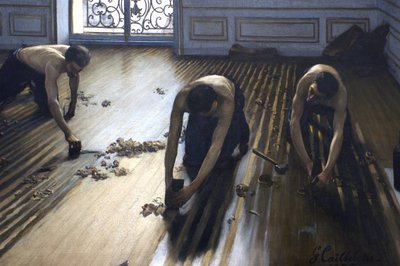 The Floor Scrapers (Detail) by Gustave Caillebotte
