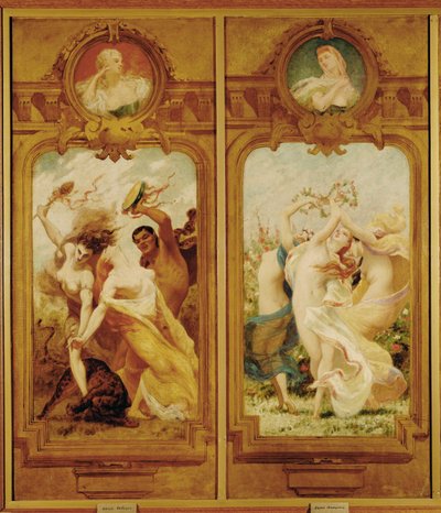 The Foyer de la Danse Has Four Murals by Boulanger Showing a Danse Bachique, Bacchanalia, and a Danse Champetre, a Country-Dance by Gustave Clarence Rodolphe Boulanger