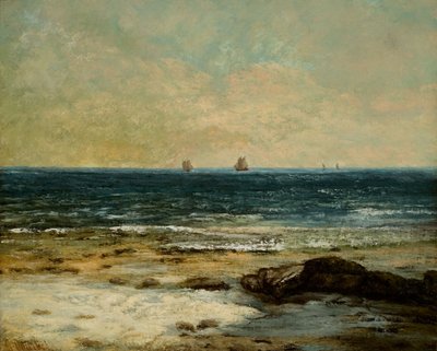 The Shores of the Sea at Palavas by Gustave Courbet