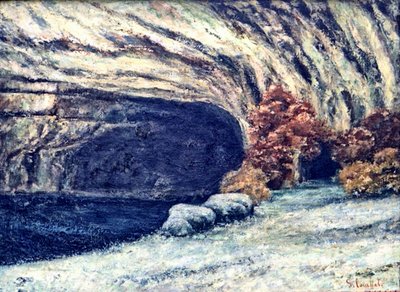 Snowy Loue Cave by Gustave Courbet