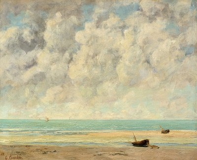 Calm Sea. 1869 by Gustave Courbet