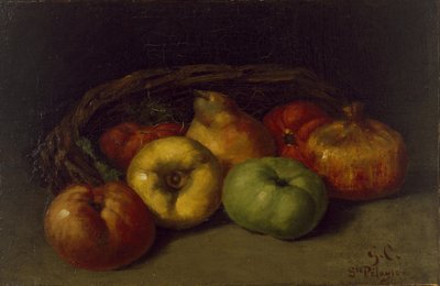 Still Life with Apples, Pear, and Pomegranates by Gustave Courbet