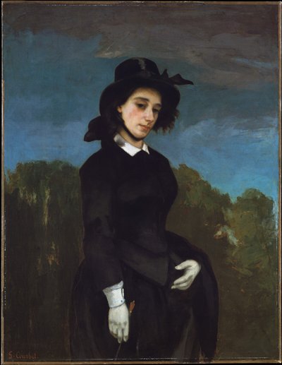 Woman in a Riding Habit by Gustave Courbet