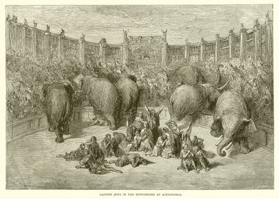 Captive Jews in the Hippodrome at Alexandria by Gustave Dore