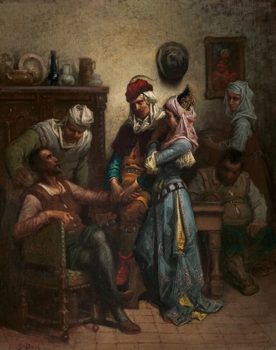 Don Quixote and Sancho Panza Entertained by Basil and Quiteria by Gustave Dore