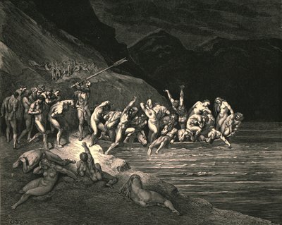 Een in Like Manner Adams Evil Brood by Gustave Dore
