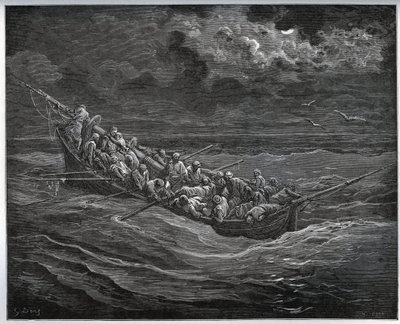 Escape of Zoraide with the captive in the boat full of escapes from Algiers to Spain - from 