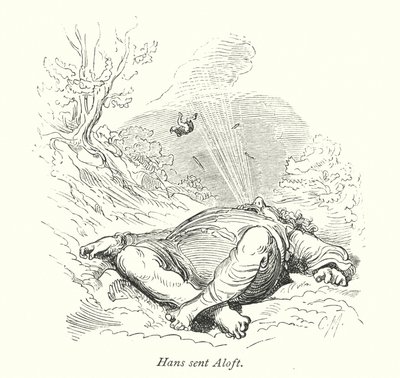 Hans Sent Aloft by Gustave Dore