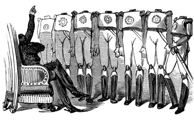 History of Holy Russia. Nicholas I Makes a Speech Before the Guards by Gustave Dore