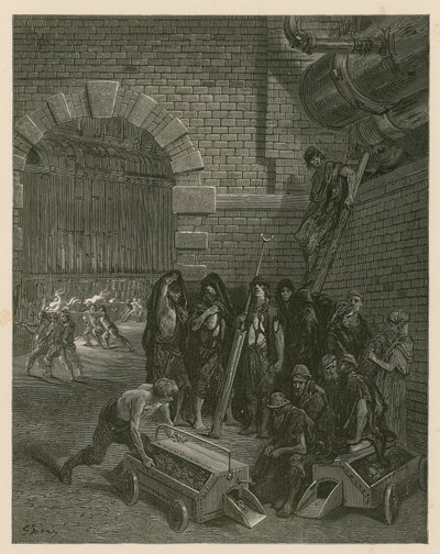 Lambeth Gas Works, London by Gustave Dore