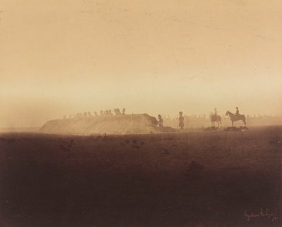 Cavalry Maneuvers, Camp de Châlons, 1857 by Gustave Le Gray