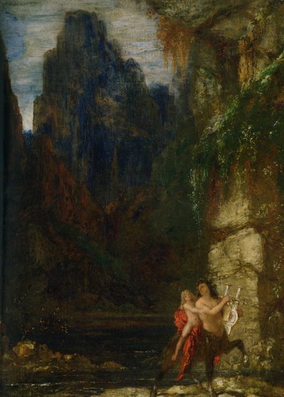 The Education of Achilles by Gustave Moreau